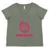 Curvy Collection Women's Fine Jersey V-Neck Tee Thumbnail