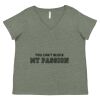 Curvy Collection Women's Fine Jersey V-Neck Tee Thumbnail