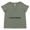 Curvy Collection Women's Fine Jersey V-Neck Tee Thumbnail