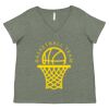Curvy Collection Women's Fine Jersey V-Neck Tee Thumbnail