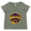 Curvy Collection Women's Fine Jersey V-Neck Tee Thumbnail