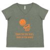 Curvy Collection Women's Fine Jersey V-Neck Tee Thumbnail