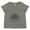 Curvy Collection Women's Fine Jersey V-Neck Tee Thumbnail