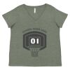 Curvy Collection Women's Fine Jersey V-Neck Tee Thumbnail