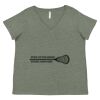Curvy Collection Women's Fine Jersey V-Neck Tee Thumbnail