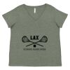 Curvy Collection Women's Fine Jersey V-Neck Tee Thumbnail