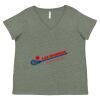 Curvy Collection Women's Fine Jersey V-Neck Tee Thumbnail