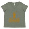 Curvy Collection Women's Fine Jersey V-Neck Tee Thumbnail