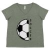 Curvy Collection Women's Fine Jersey V-Neck Tee Thumbnail