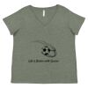 Curvy Collection Women's Fine Jersey V-Neck Tee Thumbnail