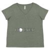Curvy Collection Women's Fine Jersey V-Neck Tee Thumbnail