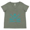 Curvy Collection Women's Fine Jersey V-Neck Tee Thumbnail