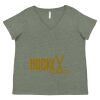 Curvy Collection Women's Fine Jersey V-Neck Tee Thumbnail