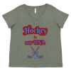 Curvy Collection Women's Fine Jersey V-Neck Tee Thumbnail