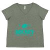 Curvy Collection Women's Fine Jersey V-Neck Tee Thumbnail