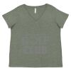Curvy Collection Women's Fine Jersey V-Neck Tee Thumbnail