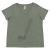 Curvy Collection Women's Fine Jersey V-Neck Tee Thumbnail