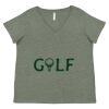 Curvy Collection Women's Fine Jersey V-Neck Tee Thumbnail