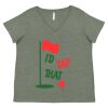 Curvy Collection Women's Fine Jersey V-Neck Tee Thumbnail