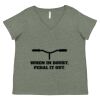 Curvy Collection Women's Fine Jersey V-Neck Tee Thumbnail