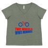Curvy Collection Women's Fine Jersey V-Neck Tee Thumbnail