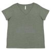 Curvy Collection Women's Fine Jersey V-Neck Tee Thumbnail