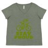 Curvy Collection Women's Fine Jersey V-Neck Tee Thumbnail