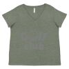 Curvy Collection Women's Fine Jersey V-Neck Tee Thumbnail
