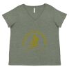 Curvy Collection Women's Fine Jersey V-Neck Tee Thumbnail