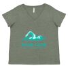 Curvy Collection Women's Fine Jersey V-Neck Tee Thumbnail