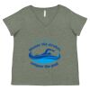 Curvy Collection Women's Fine Jersey V-Neck Tee Thumbnail
