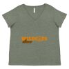 Curvy Collection Women's Fine Jersey V-Neck Tee Thumbnail