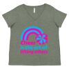 Curvy Collection Women's Fine Jersey V-Neck Tee Thumbnail