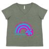 Curvy Collection Women's Fine Jersey V-Neck Tee Thumbnail