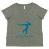 Curvy Collection Women's Fine Jersey V-Neck Tee Thumbnail