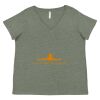 Curvy Collection Women's Fine Jersey V-Neck Tee Thumbnail