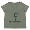 Curvy Collection Women's Fine Jersey V-Neck Tee Thumbnail