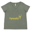 Curvy Collection Women's Fine Jersey V-Neck Tee Thumbnail