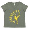 Curvy Collection Women's Fine Jersey V-Neck Tee Thumbnail