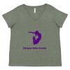Curvy Collection Women's Fine Jersey V-Neck Tee Thumbnail