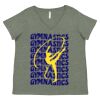 Curvy Collection Women's Fine Jersey V-Neck Tee Thumbnail